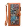  Dành cho iPhone 15 ESEBLE Star Series Lanyard Zipper Wallet Bao da RFID (Nâu) 