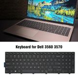  Bàn phím máy tính xách tay phiên bản Mỹ cho Dell 3560 3570 (Đen) 