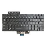  Bàn phím máy tính xách tay có đèn nền cho ASUS ROG G14 Zephyrus GA401 GA401I US (Màu đen) 