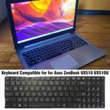  Bàn phím máy tính xách tay phiên bản Mỹ cho Asus ZenBook UX510 UX510U UX510UA (Đen) 