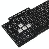  Bàn phím máy tính xách tay có đèn nền cho Asus TUF Gaming F15 FX506 FA506 US (Màu đen) 