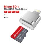  Bộ chuyển đổi thẻ nhớ MicroDrive 8pin sang thẻ TF Mini iPhone & iPad Đầu đọc thẻ TF (Bạc) 