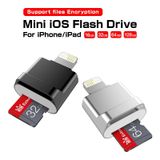  Bộ chuyển đổi thẻ nhớ MicroDrive 8pin sang thẻ TF Mini iPhone & iPad TF Card Reader, Dung lượng: 32GB (Bạc) 