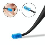  Nhật Bản 360 Độ Silicone Hai Đầu Muỗng Tai Đầu Mềm Xoắn Ốc Chọn Tai x 1 (Màu Ngẫu Nhiên) 