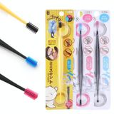  Nhật Bản 360 Độ Silicone Hai Đầu Muỗng Tai Đầu Mềm Xoắn Ốc Chọn Tai x 1 (Màu Ngẫu Nhiên) 