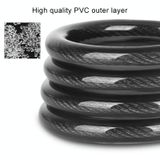  Xe đạp Khóa chống trộm di động Khóa cáp thép với khung khóa, Kiểu dáng: Kiểu B 100cm Màu đen 