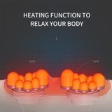  Gối mát xa mini đa chức năng Máy mát xa cổ và vai, Loại phích cắm: Phích cắm của Mỹ (Đen) 