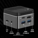  GMK NucBox Hệ thống Windows 10 Mini PC, Intel Celeron J4125 Quad Core 64bit 14nm 2GHz-2,7GHz, Hỗ trợ WiFi & Bluetooth & RJ45, 8GB + 128GB, EU Plug 