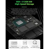  GMK NucBox Hệ thống Windows 10 Mini PC, Intel Celeron J4125 Quad Core 64bit 14nm 2GHz-2,7GHz, Hỗ trợ WiFi & Bluetooth & RJ45, 8GB + 512GB, Phích cắm Hoa Kỳ 