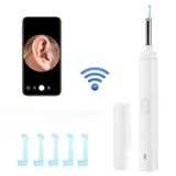  H02006 Wi-Fi Smart Visual Visual Ear Pick HD Digital Mouth Nose Ear Endoscope (White) 