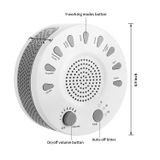  Máy tiếng ồn màu trắng Thiết bị hỗ trợ giấc ngủ giúp cải thiện giấc ngủ với âm nhạc chín thời gian (Màu trắng) 