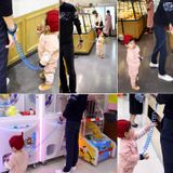  Dây đai an toàn cho trẻ em Dây buộc trẻ em Chống mất liên kết cổ tay Dây kéo Dây đeo tay chống thất lạc, Chiều dài: 2,5m (Xanh lam) 