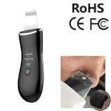  BLK-D016 Máy làm đẹp da bằng sóng siêu âm Rung Máy làm sạch và rửa mặt gia đình Dụng cụ mát-xa Dụng cụ làm đẹp (Đen) 