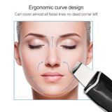  BLK-D016 Máy làm đẹp da bằng sóng siêu âm Rung Máy làm sạch và rửa mặt gia đình Dụng cụ mát-xa Dụng cụ làm đẹp (Đen) 