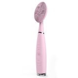  LSHOW YJK038 IPX6 Cầm tay chống nước Dụng cụ làm sạch mặt bằng silicon thông minh có tần số rung cao (Màu hồng) 