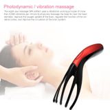  Lược massage đầu đa chức năng có thể sạc lại di động mini (Trắng) 