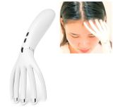  Lược massage đầu đa chức năng có thể sạc lại di động mini (Trắng) 