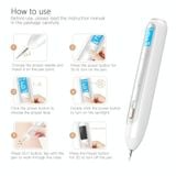  XPREEN XPRE051 Chuyên nghiệp không dây có thể sạc lại Nốt ruồi Tàn nhang Vết thâm Hình xăm Bút xóa vết mụn Skin Tag Spot Eraser Pro Beauty Sweep Spot Pen Kit với màn hình LED & đèn chiếu (Trắng) 