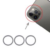  3 PCS Camera sau Ống kính bằng kính Vòng bảo vệ bằng kim loại Vòng đeo cho iPhone 12 Pro Max (Graphite) 