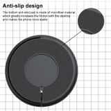  2 Trong 1 Máy đo kính thiên văn không dây máy tính để bàn silicone cho iPhone / đồng hồ sạc không dây (màu trắng be) 