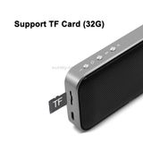  BT209 Loa Bluetooth không dây mini siêu mỏng di động ngoài trời, hỗ trợ thẻ TF & cuộc gọi rảnh tay (Đen) 