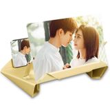  Bao da 12 inch Bộ khuếch đại màn hình điện thoại di động HD 9D (Vàng) 