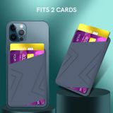  Dành cho iPhone 13 Series / iPhone 12 Series Silicone Wallet Pouch Card Case Chủ thẻ Magsafing (Xanh lam) 