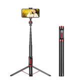  Hợp kim nhôm Điện thoại di động Bluetooth Selfie Stick Live Tầng Chân đế, Chiều cao: 1,8m 