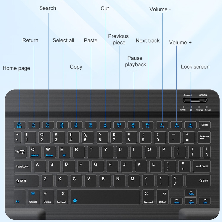 Teclado Tableta Bluetooth con Touchpad - Potencia tu Productividad - Teclado Tableta Bluetooth Touch Pad Ng