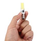  E14 Đèn LED COB 3W 300LM, Silicone có thể điều chỉnh độ sáng cho Hội trường / Văn phòng / Nhà, AC 220-240V (Ánh sáng trắng) 