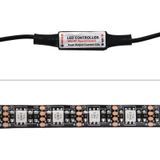  1m USB TV Black Board RGB Epoxy Rope Light, 12W 60 LED SMD 5050 với Điều khiển từ xa không dây RF 17 phím, DC 5V 