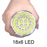  3 bánh răng, K18MAX 18xT6, Quang thông: Đèn pin LED 5400lm, Không có pin (Đen) 