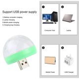  4W RGB USB LED pha lê Magic Ball Light với bộ chuyển đổi Type-C 