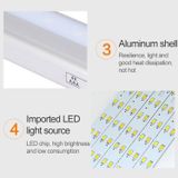  0,8W 10 đèn LED Ánh sáng trắng Màn hình hẹp Màn hình thông minh Cảm biến cơ thể người Ánh sáng Đèn LED hành lang Đèn chiếu sáng tủ, Phiên bản sạc USB 