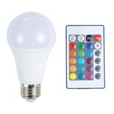  Đèn LED A60 E27 5W RGB 16 Màu với Điều khiển 24 nút 