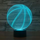  Bóng rổ Phong cách bóng rổ 3D Điều khiển công tắc cảm ứng Đèn LED, 7 màu Đổi màu Sáng tạo Đèn bàn Stereo Trực quan Đèn ngủ 