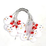  1.5m Snowman LED Holiday String Light, 10 đèn LED 2 x Pin AA Hộp đèn trang trí cổ tích ấm áp cho Giáng sinh, tiệc tùng, phòng ngủ (Ánh sáng đầy màu sắc) 