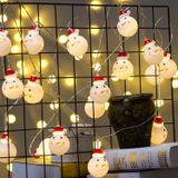 1.5m Snowman LED Holiday String Light, 10 đèn LED 2 x Pin AA Hộp đèn trang trí cổ tích ấm áp cho Giáng sinh, tiệc tùng, phòng ngủ (Ánh sáng đầy màu sắc) 