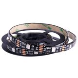  1m USB TV RGB Epoxy Rope Light, 7.2W 30 đèn LED SMD 5050 Bảng đen, DC 5V 