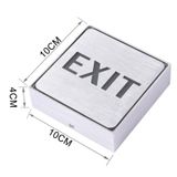  Đèn báo biển báo EXIT LED, Kích thước: 11x11x3.5cm (Xanh lá cây) 