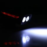  J-052 4 trong 1 Đèn hai hạt đèn năng lượng mặt trời có thể sạc lại với đèn báo năng lượng 