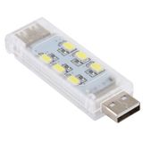  12 đèn LED Hai mặt có thể xếp chồng lên nhau Đèn USB (Ánh sáng trắng) 