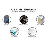  12 đèn LED Hai mặt có thể xếp chồng lên nhau Đèn USB (Ánh sáng trắng) 