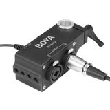  Bộ trộn âm thanh XLR kênh đôi BOYA BY-MA2 với đầu vào 6,35mm & Jack cắm 3,5mm cho máy ảnh DSLR (Đen) 