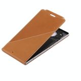  Bao da chính hãng lật dọc + Nắp lưng sạc tiêu chuẩn không dây QI cho Microsoft Lumia 950 XL (Nâu) 