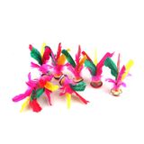  5 CÁI Đồ Chơi Đá Cầu Chân Lông Đầy Màu Sắc, Giao Màu Ngẫu Nhiên 