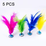  5 CHIẾC Đồ chơi tập chân đá cầu gà tây lông vũ, giao màu ngẫu nhiên 