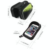  BaseCamp BC-301 Túi đựng điện thoại dành cho xe đạp Xe đạp leo núi Phía trước Khung trên cùng Tay lái Túi có cửa sổ trong suốt & tấm che nắng cho điện thoại thông minh 16 * 8cm trở xuống (Xanh lá cây) 