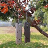  2 CÁI Aotu AT6637 Còi an toàn cho sự sống sót ống đôi ngoài trời bằng thép không gỉ Aotu AT6637, Giao màu ngẫu nhiên 