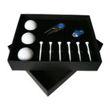  11 trong 1 6 Tees Golf + Dụng cụ Divot + Bộ Hộp quà 3 Quả bóng Golf (Xanh lam) 